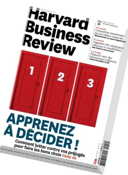 Harvard Business Review – Avril-Mai 2016 Cover
