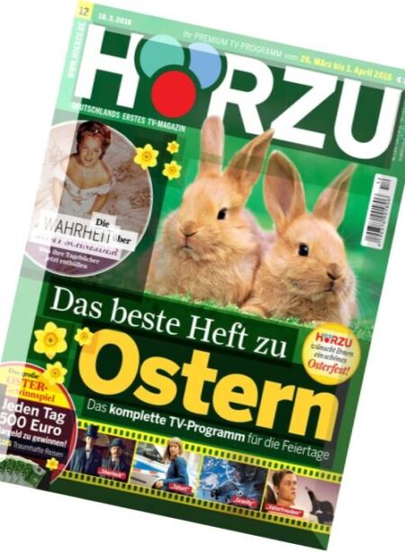 Horzu – 18 Marz 2016 Cover
