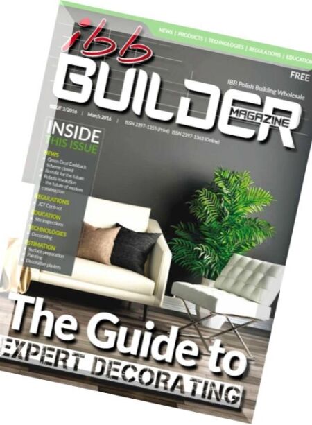 IBB Builder Magazine – March 2016 Cover