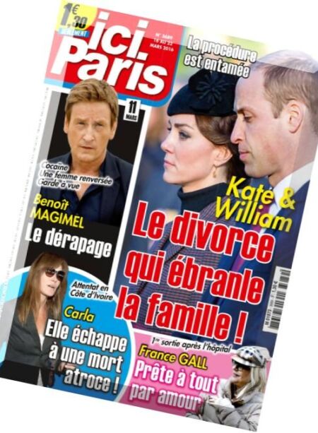 Ici Paris – 16 au 22 Mars 2016 Cover
