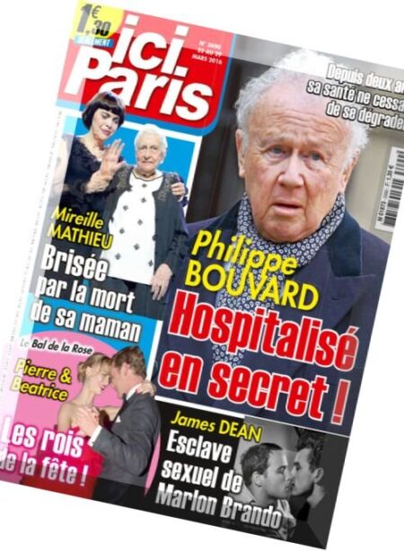 Ici Paris – 23 au 29 Mars 2016 Cover
