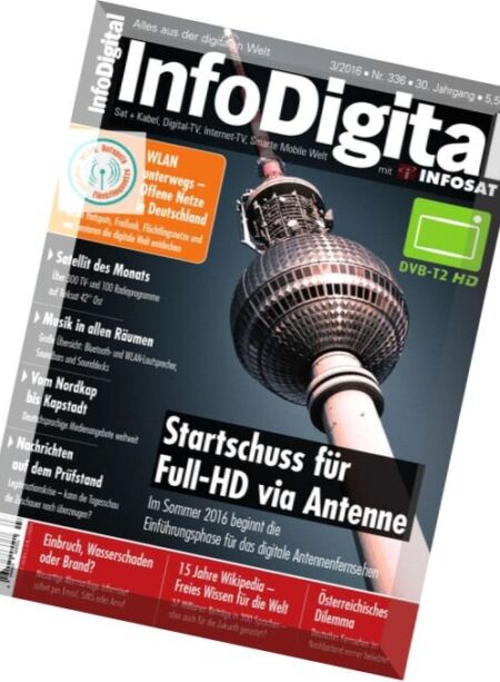 INFODIGITAL (INFOSAT) – Ihr Multimedia-Ratgeber N 336, Marz 2016 Cover