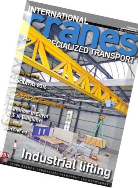 International Cranes and Specialized Transport – February 2016 Cover