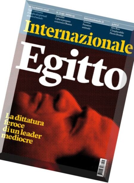 Internazionale – 18 Marzo 2016 Cover