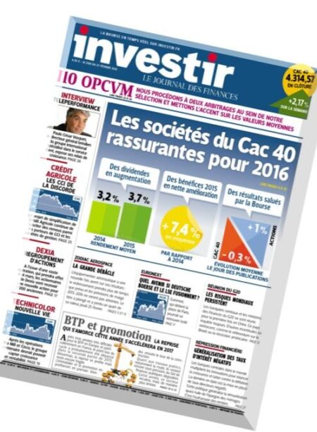 Investir – 27 Fevrier 2016 Cover