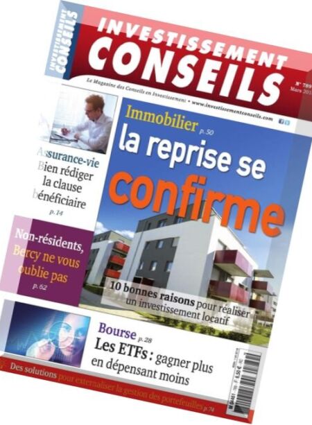 Investissement Conseils – Mars 2016 Cover