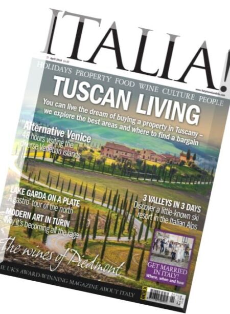 Italia! Magazine – April 2016 Cover