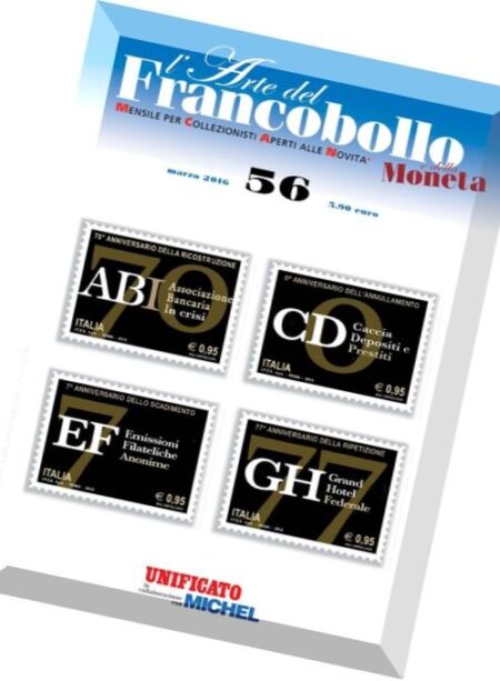 l’Arte del Francobollo – Marzo 2016 Cover