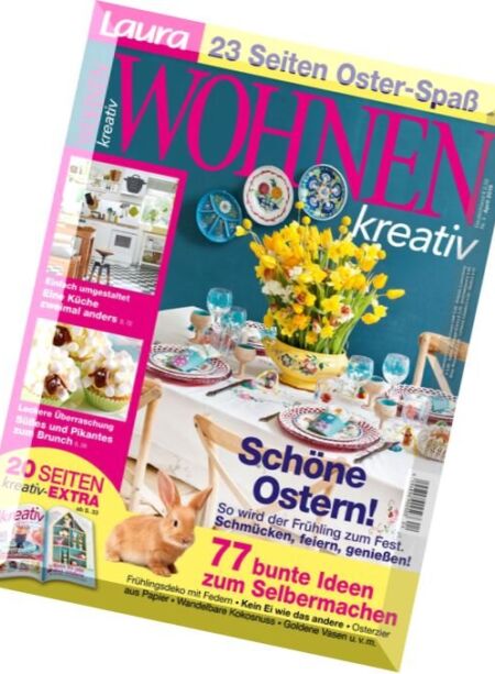 Laura Wohnen Kreativ – April 2016 Cover