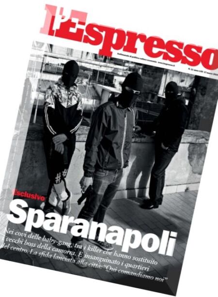 L’Espresso – 17 Marzo 2016 Cover