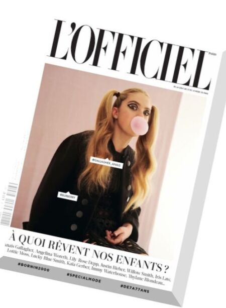 L’Officiel Paris – Mars 2016 Cover
