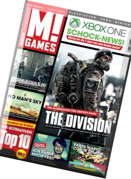 M! Games – April 2016 Cover