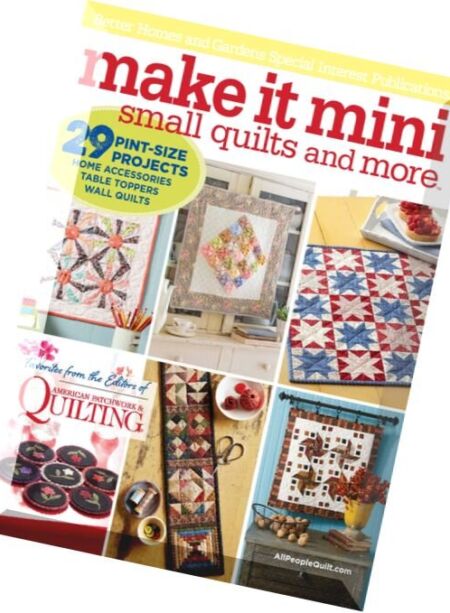 Make It Mini – Small Quilts and More 2016 Cover