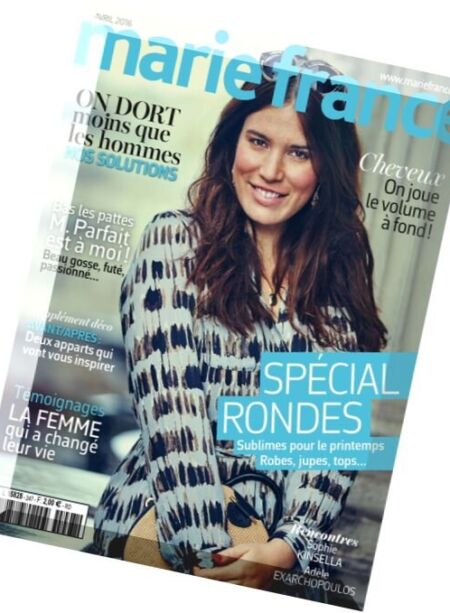 Marie France – Avril 2016 Cover