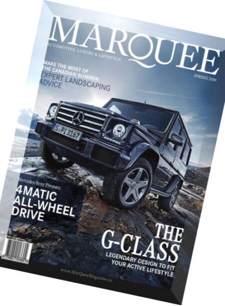 MarQuee Magazine – Spring 2016 Cover