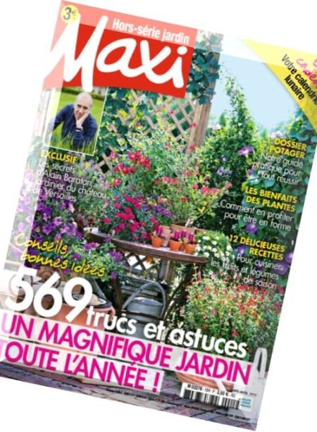 Maxi – Hors-Serie Jardin – Mars-Avril 2016 Cover