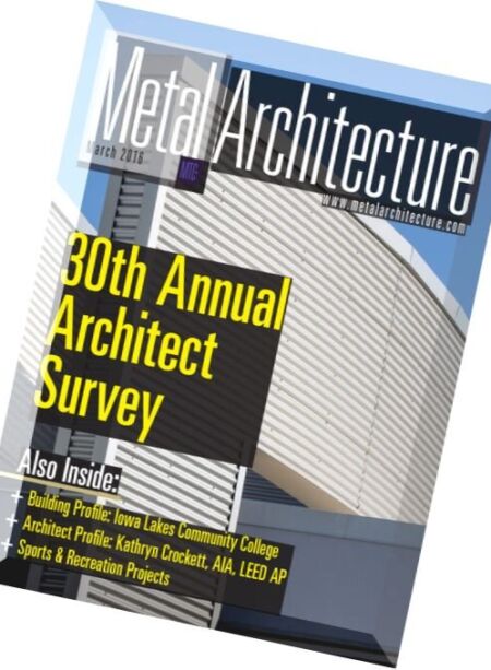 Metal Architecture – March 2016 Cover