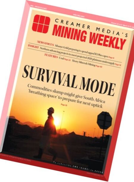 Mining Weekly – 11 March 2016 Cover