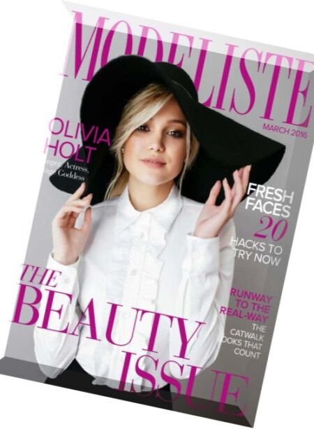 Modeliste – March 2016 Cover