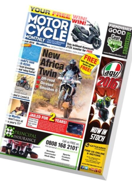 Motor Cycle Monthly – March 2016 Cover