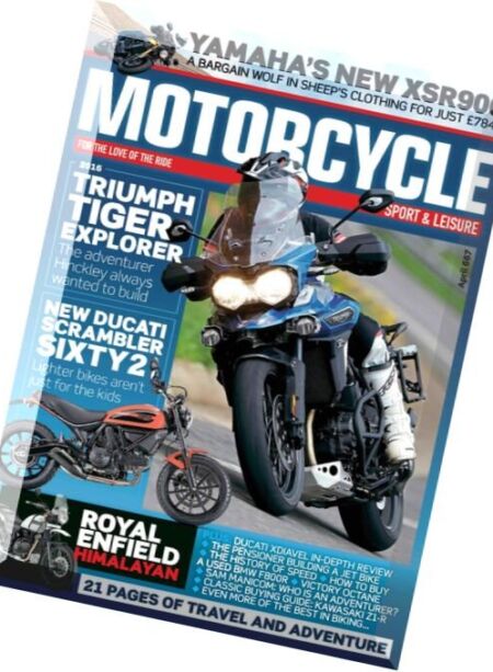 Motorcycle Sport & Leisure – April 2016 Cover