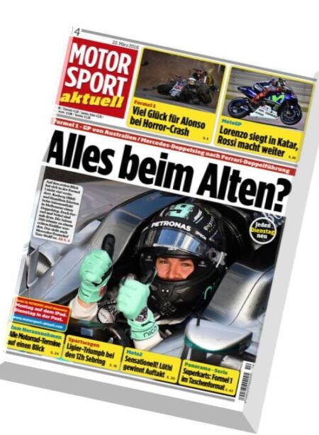 MOTORSPORT aktuell – 22 Marz 2016 Cover