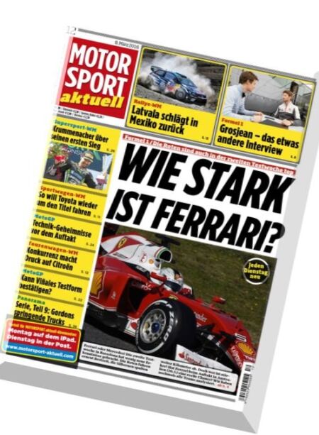 Motorsport Aktuell – N 12, 8 Marz 2016 Cover
