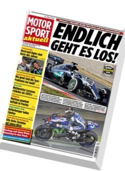 Motorsport Aktuell – N 13, 15 Marz 2016
