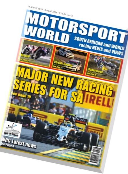 Motorsport World – 24 March 2016 Cover