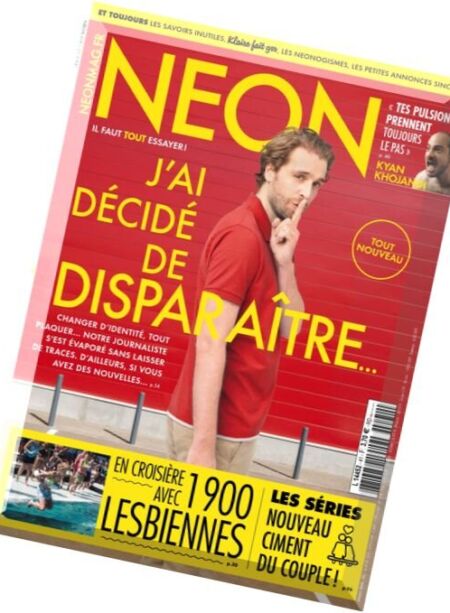 Neon – Avril 2016 Cover