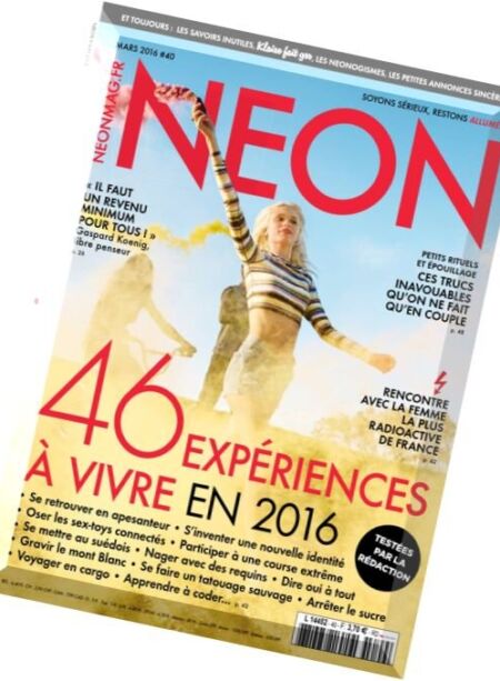 Neon – Mars 2016 Cover