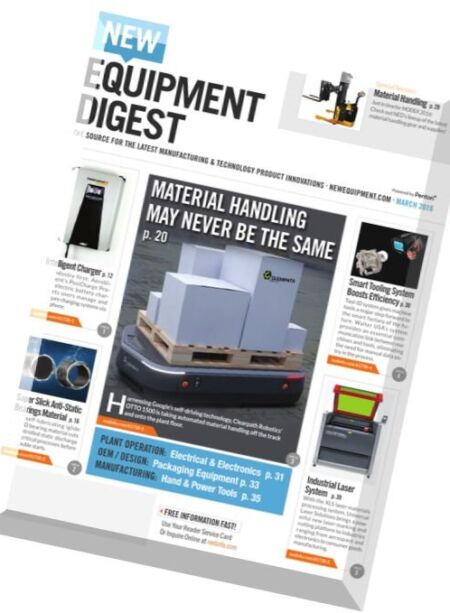 New Equipment Digest – March 2016 Cover
