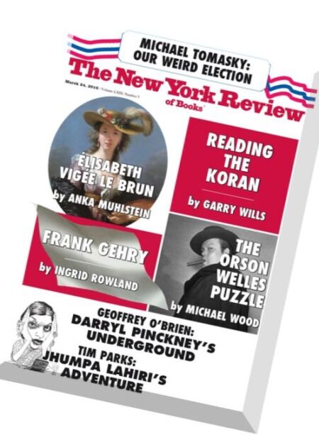 New York Review of Books – 24 March 2016 Cover