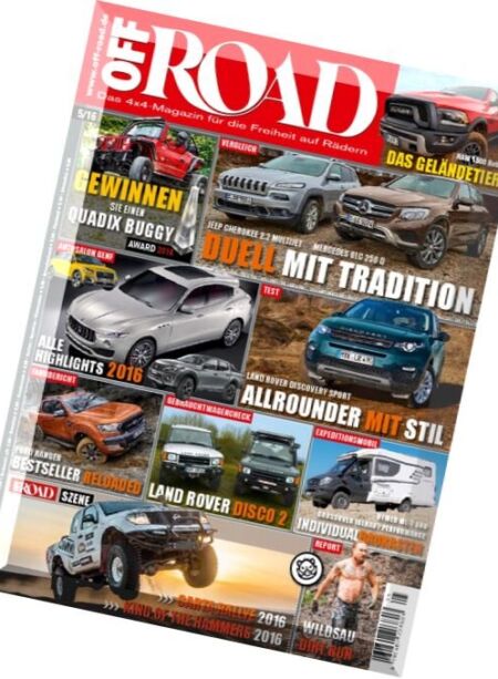 Off Road Automagazin – Mai 2016 Cover