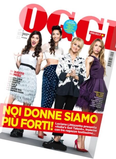 Oggi – 16 Marzo 2016 Cover