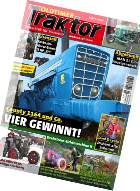 Oldtimer Traktor – April 2016 Cover