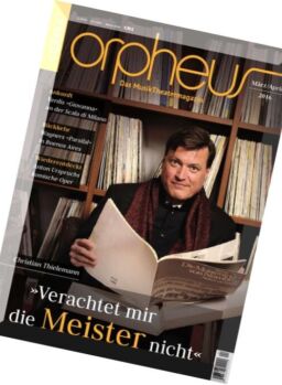 orpheus – Marz-April 2016