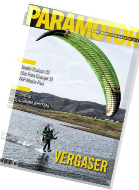 Paramotor Magazin – Nr.2, 2016 Cover