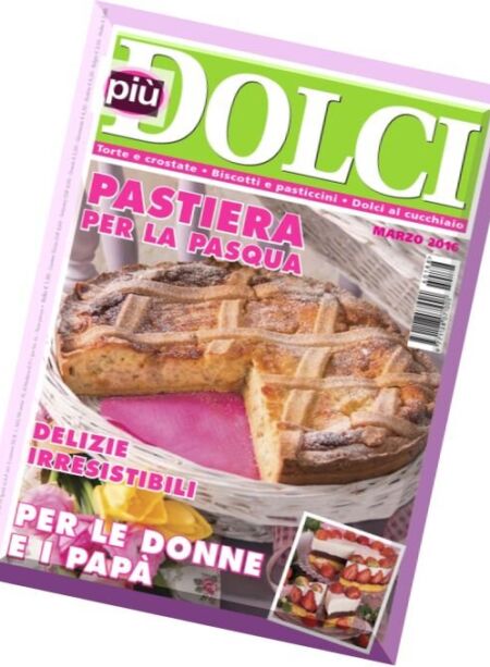 piuDOLCI – Marzo 2016 Cover