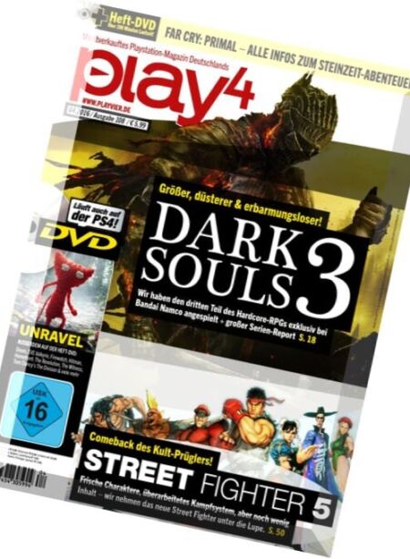 Play4 – April 2016 Cover