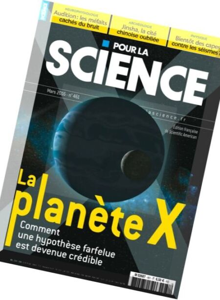 Pour la Science – Mars 2016 Cover