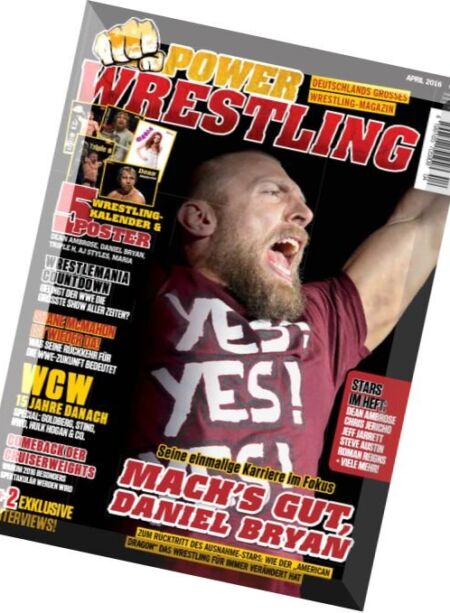 Power-Wrestling – April 2016 Cover