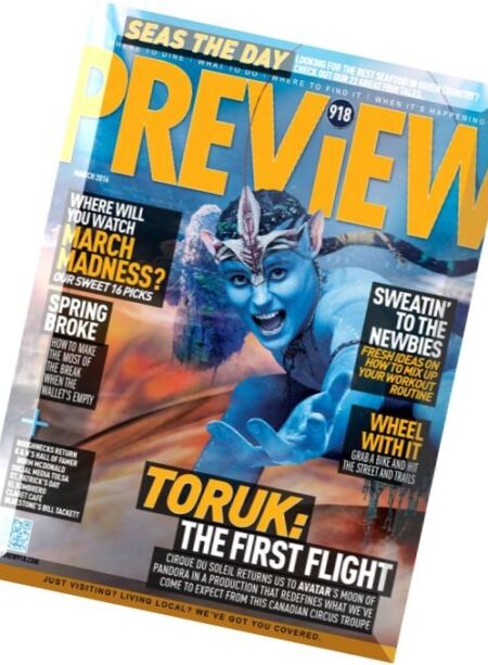 Preview Magazine – March 2016 Cover
