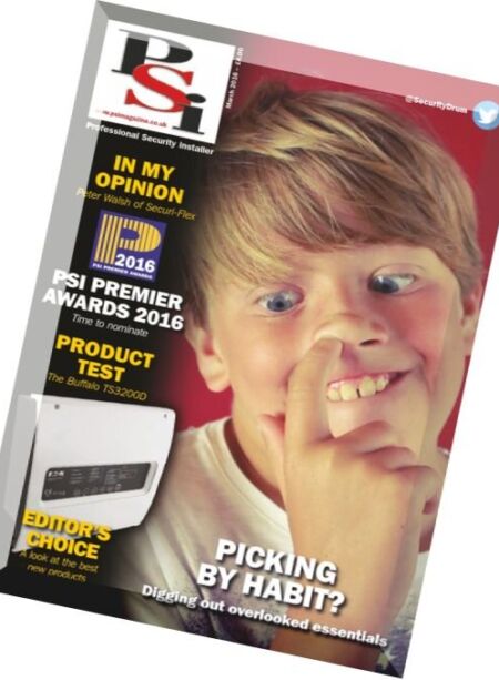 PSI Professional Security Installer – March 2016 Cover