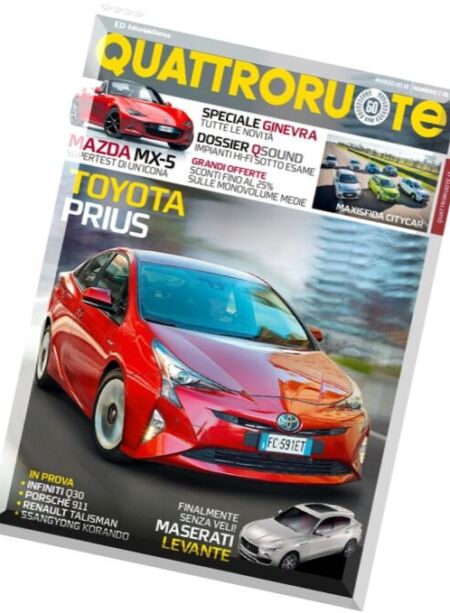 Quattroruote – Marzo 2016 Cover