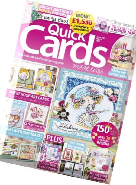 Quick Cards Made Easy – March 2016 Cover