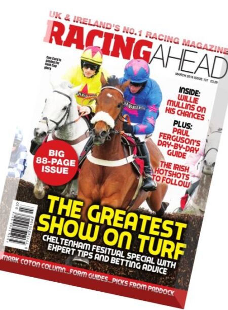 Racing Ahead – March 2016 Cover
