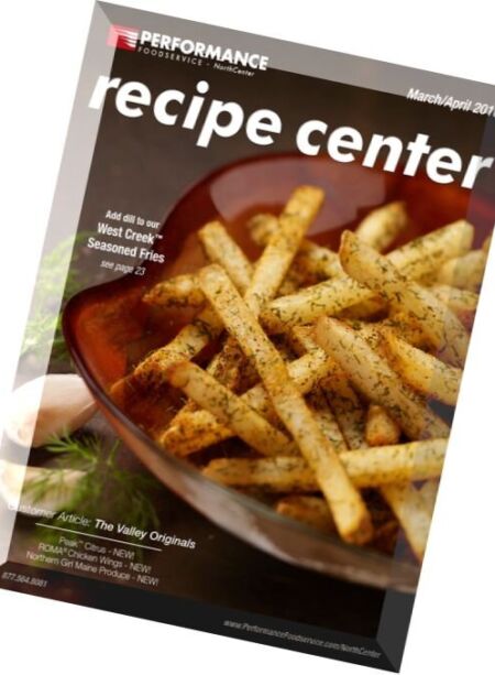 Recipe Center – March-April 2016 Cover