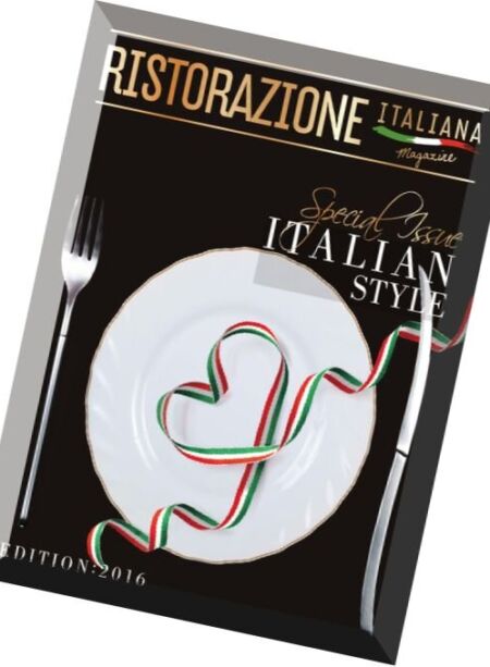 Ristorazione Italiana – Italian Style Special 2016 Cover