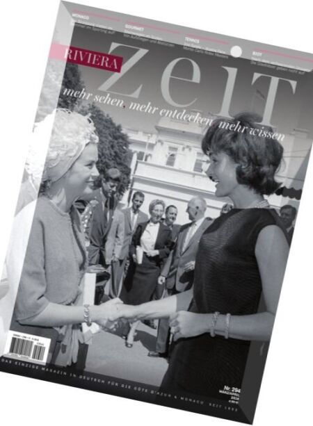 Riviera Zeit – Marz-April 2016 Cover